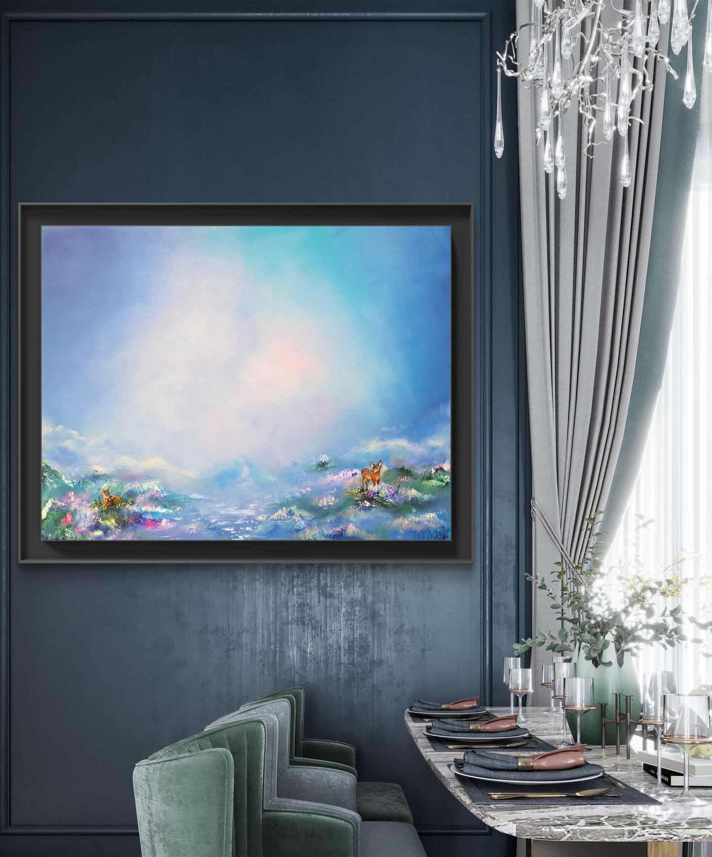 Oh deer!  - 58x78cm | Original