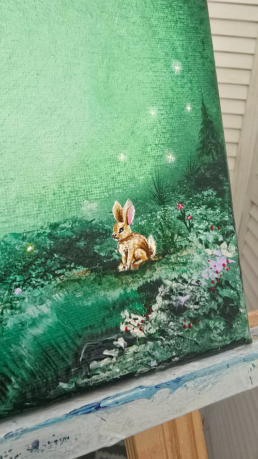 Emerald bloom - 18x24cm | Original