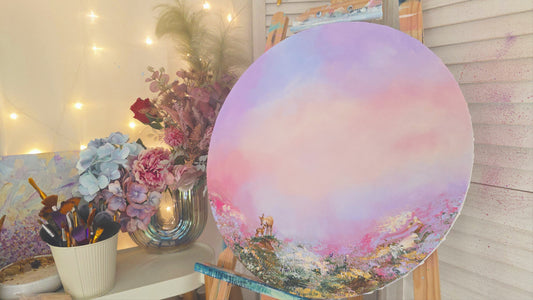 Gentle Rise - 50x50cm round | Original