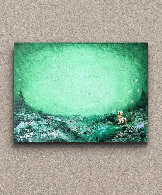 Emerald bloom  - 18x24cm | Original