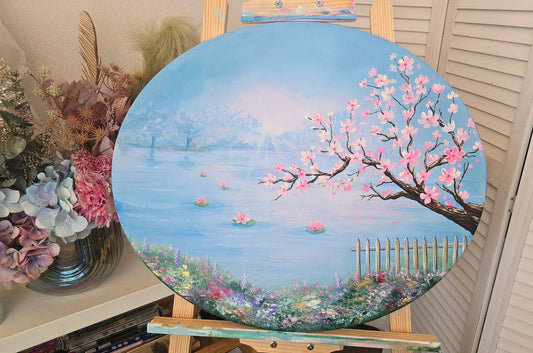 The secret Fence - 50x60cm Oval | 20"x24" | Original