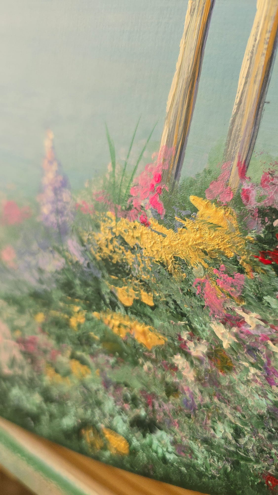 The secret Fence - 50x60cm Oval | 20"x24" | Original