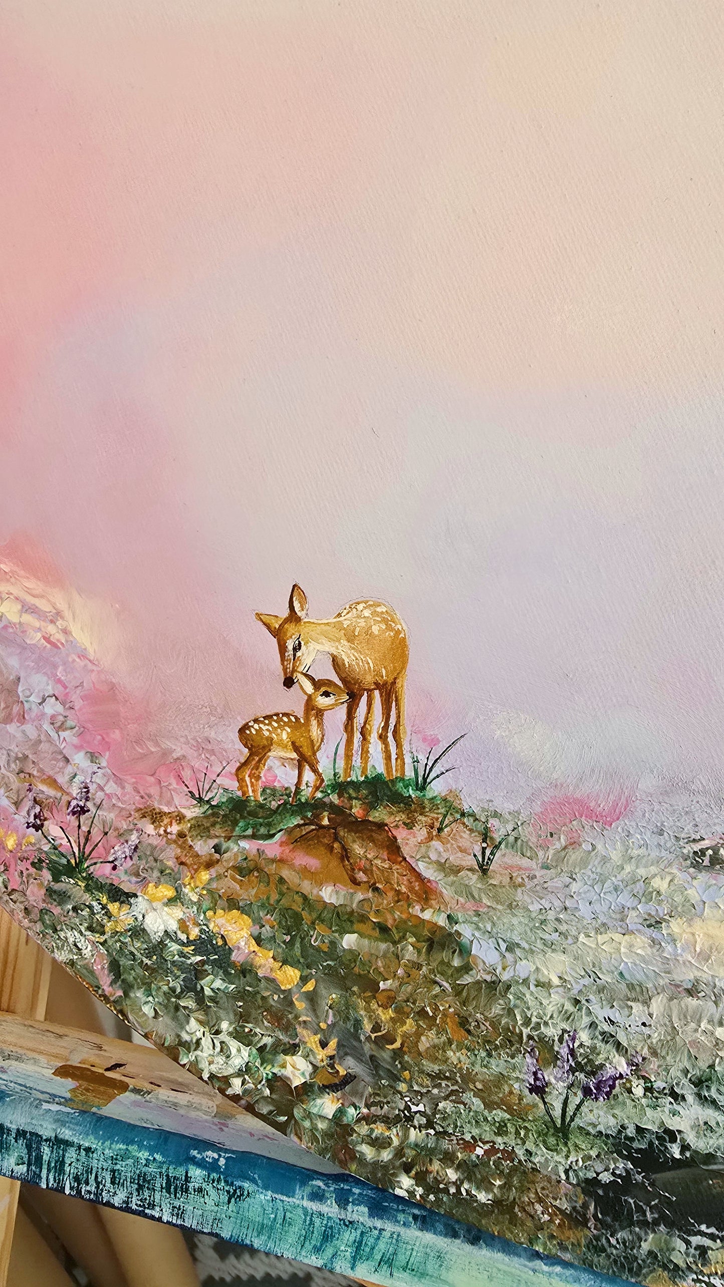 Gentle Rise - 50x50cm round | Original