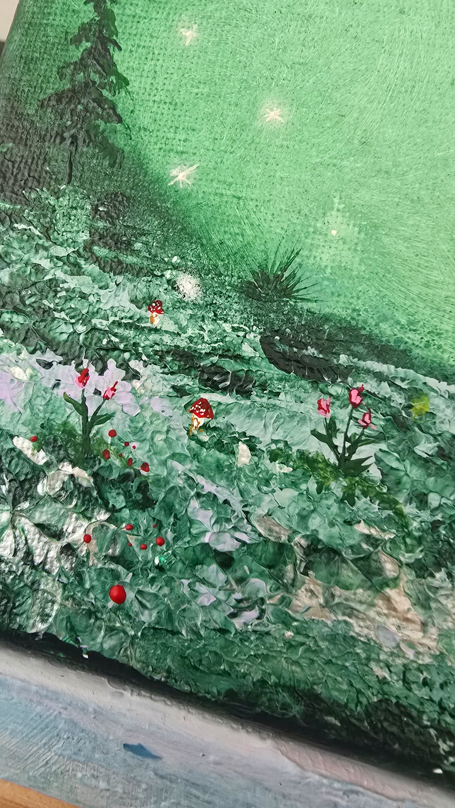 Emerald bloom  - 18x24cm | Original